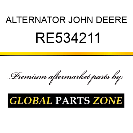 ALTERNATOR JOHN DEERE RE534211