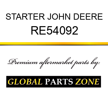 STARTER JOHN DEERE RE54092