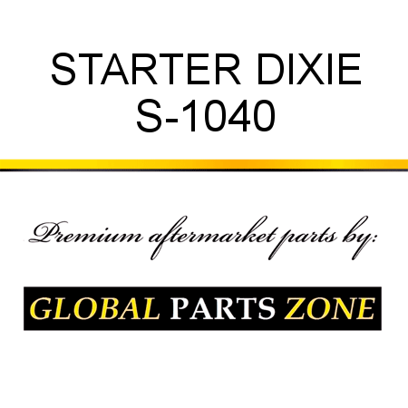 STARTER DIXIE S-1040