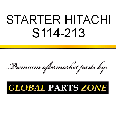 STARTER HITACHI S114-213