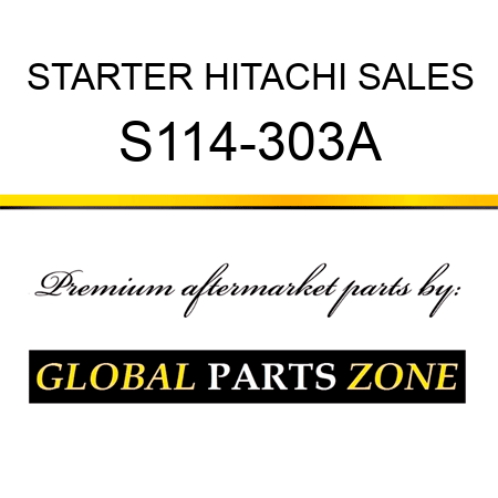STARTER HITACHI SALES S114-303A