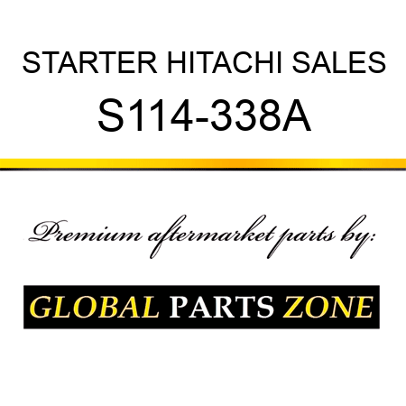 STARTER HITACHI SALES S114-338A