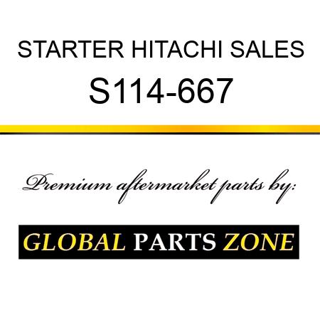 STARTER HITACHI SALES S114-667