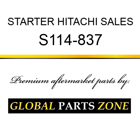 STARTER HITACHI SALES S114-837