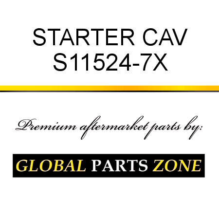 STARTER CAV S11524-7X