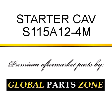 STARTER CAV S115A12-4M