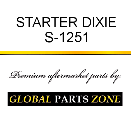 STARTER DIXIE S-1251
