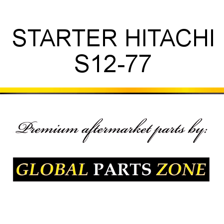 STARTER HITACHI S12-77