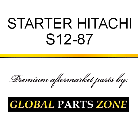 STARTER HITACHI S12-87