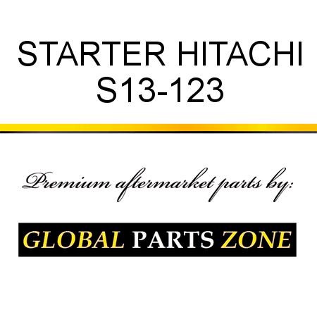STARTER HITACHI S13-123