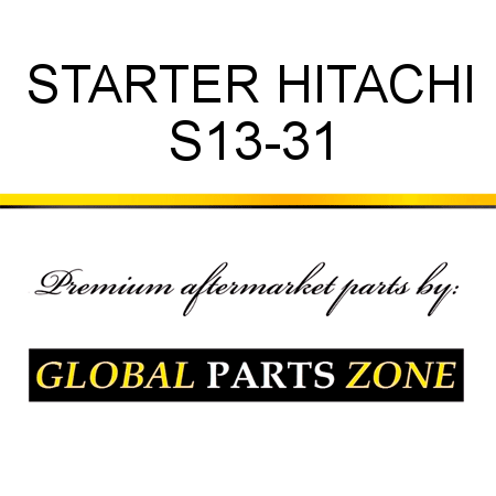 STARTER HITACHI S13-31