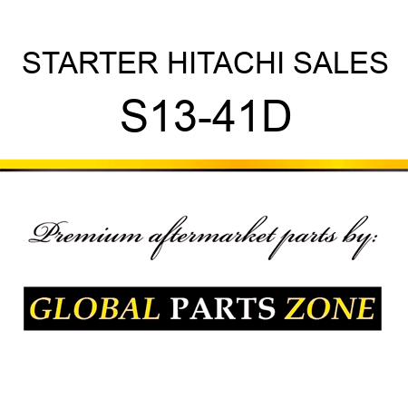 STARTER HITACHI SALES S13-41D