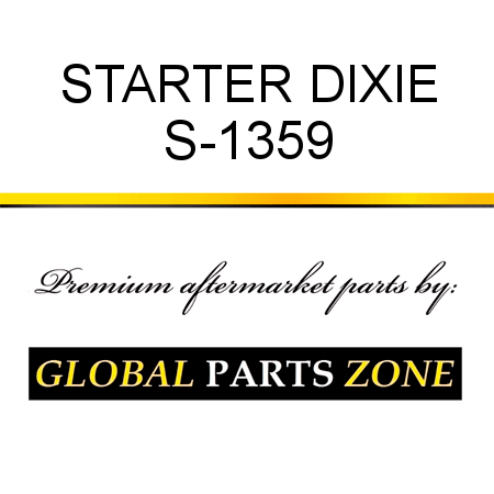 STARTER DIXIE S-1359