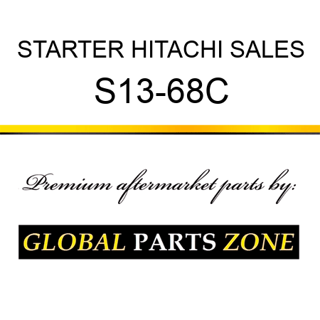 STARTER HITACHI SALES S13-68C