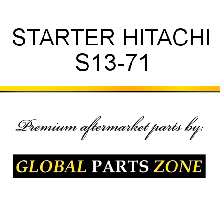 STARTER HITACHI S13-71