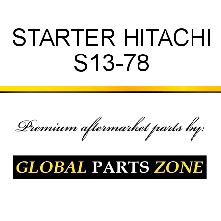 STARTER HITACHI S13-78
