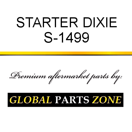 STARTER DIXIE S-1499