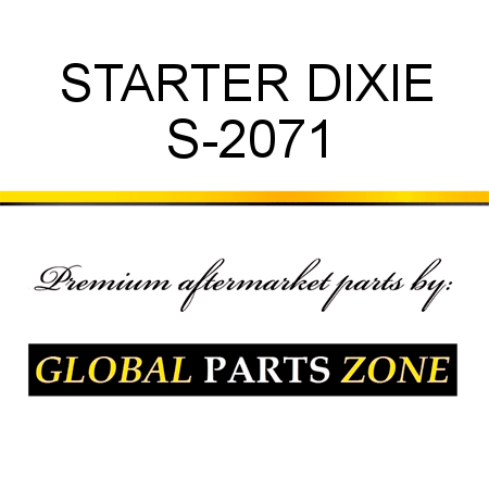 STARTER DIXIE S-2071