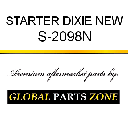 STARTER DIXIE NEW S-2098N