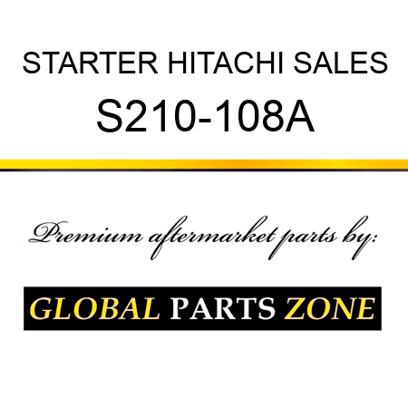 STARTER HITACHI SALES S210-108A