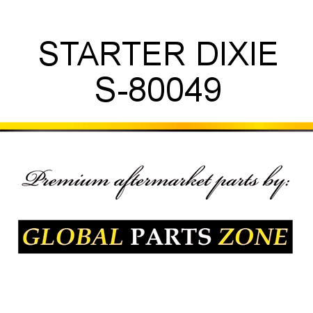 STARTER DIXIE S-80049