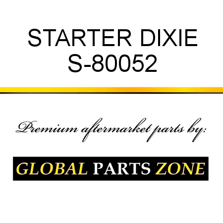 STARTER DIXIE S-80052