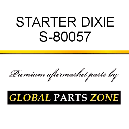 STARTER DIXIE S-80057