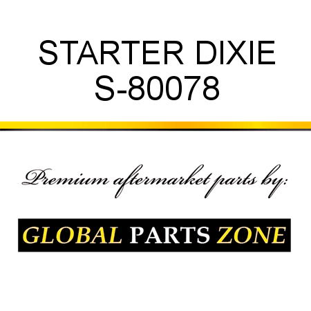 STARTER DIXIE S-80078