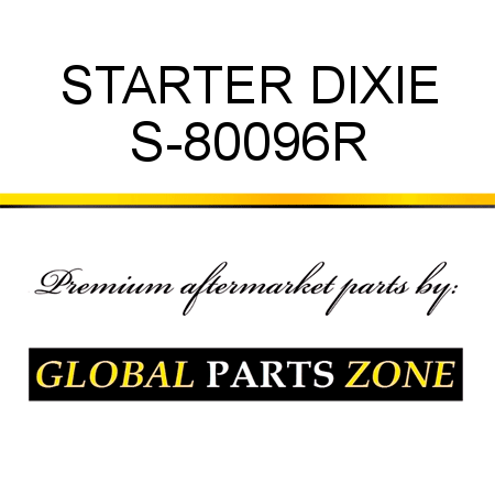 STARTER DIXIE S-80096R