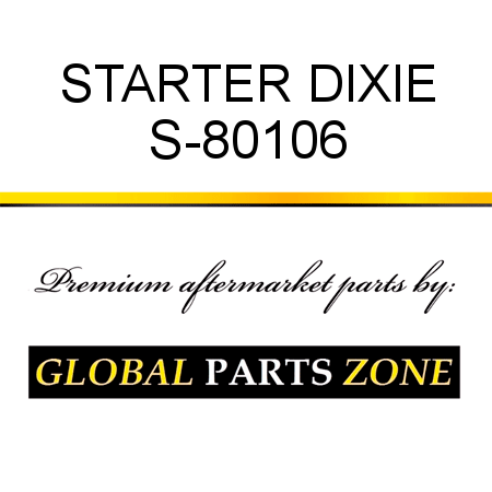 STARTER DIXIE S-80106