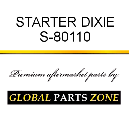 STARTER DIXIE S-80110