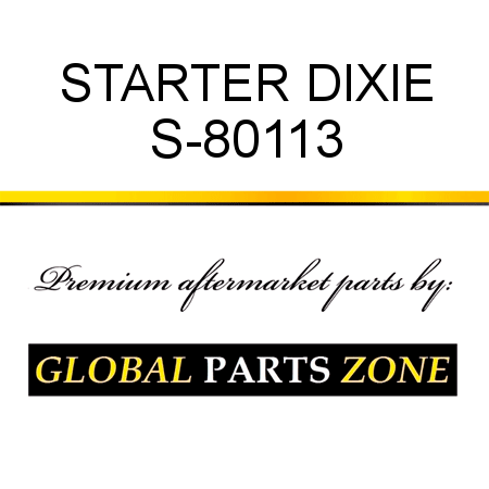 STARTER DIXIE S-80113