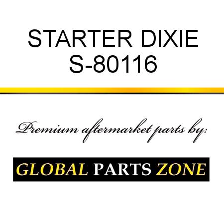 STARTER DIXIE S-80116