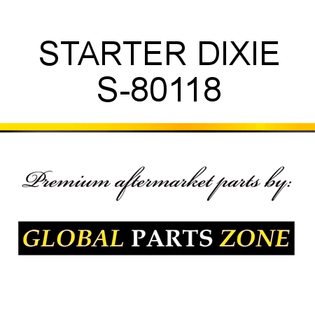 STARTER DIXIE S-80118