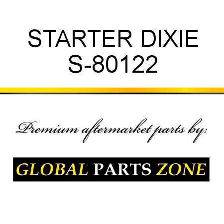 STARTER DIXIE S-80122