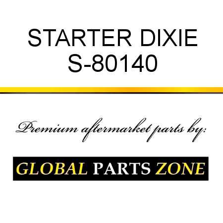 STARTER DIXIE S-80140