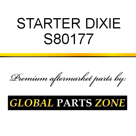 STARTER DIXIE S80177