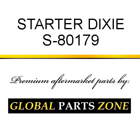 STARTER DIXIE S-80179