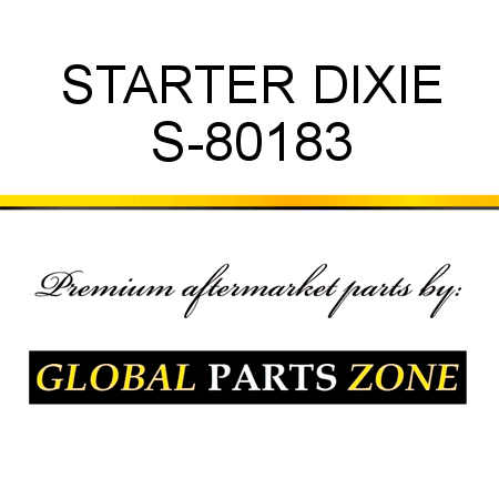 STARTER DIXIE S-80183