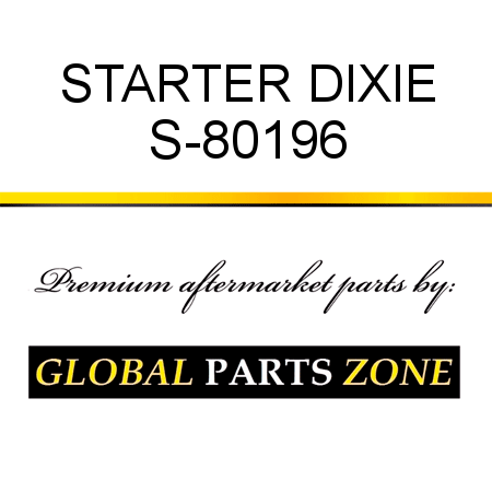 STARTER DIXIE S-80196