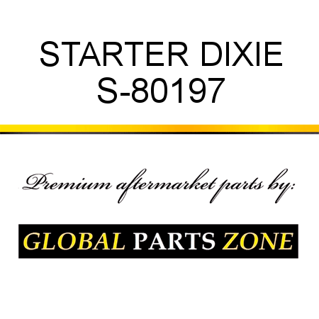 STARTER DIXIE S-80197