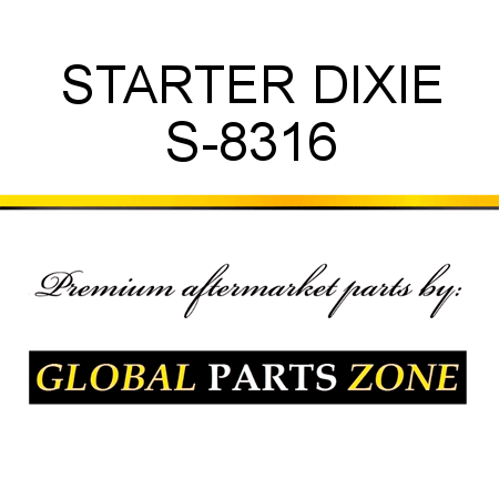 STARTER DIXIE S-8316