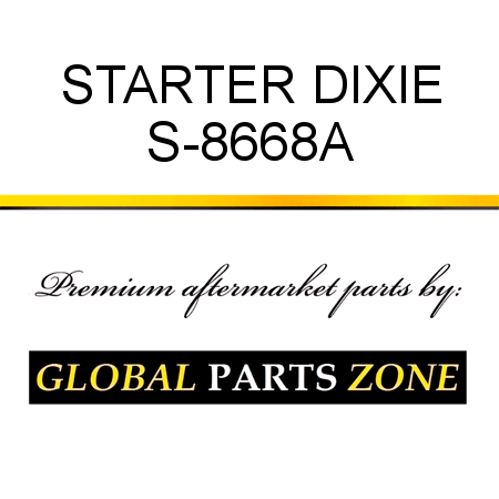 STARTER DIXIE S-8668A