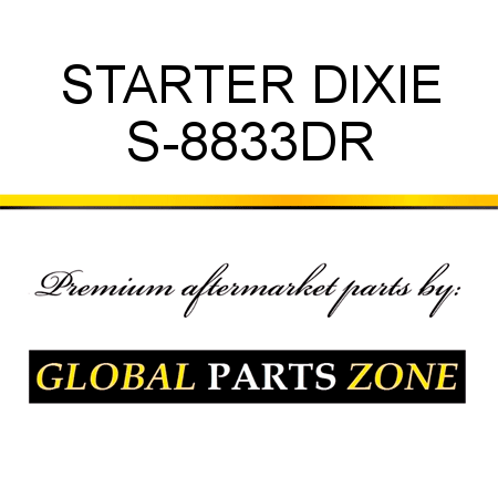 STARTER DIXIE S-8833DR