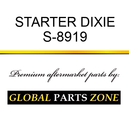 STARTER DIXIE S-8919