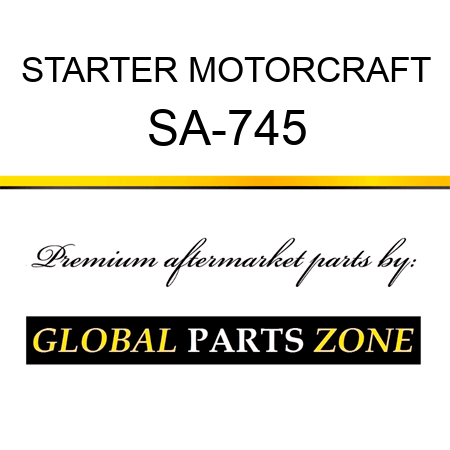 STARTER MOTORCRAFT SA-745
