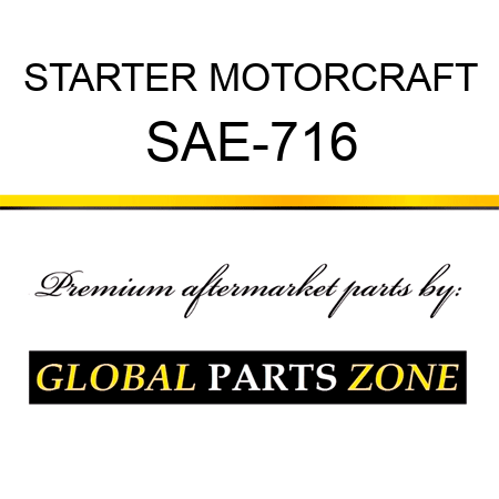 STARTER MOTORCRAFT SAE-716