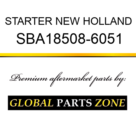 STARTER NEW HOLLAND SBA18508-6051