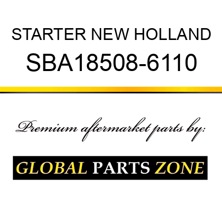 STARTER NEW HOLLAND SBA18508-6110