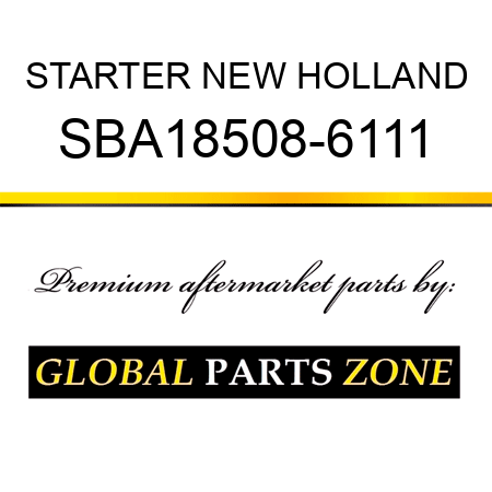 STARTER NEW HOLLAND SBA18508-6111